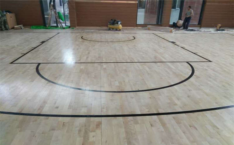 硬木企口體育場館木地板施工方案