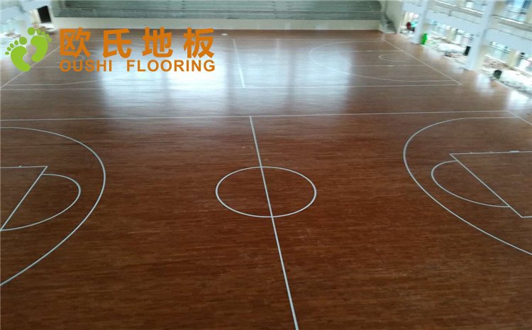 重慶忠縣中學(xué)籃球排球場(chǎng)木地板案例