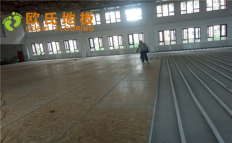 北京順義區趙全營鎮天順小學籃球館木地板圖片