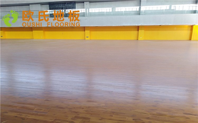 北大附屬廊坊益田實驗學(xué)校體育館木地板圖片